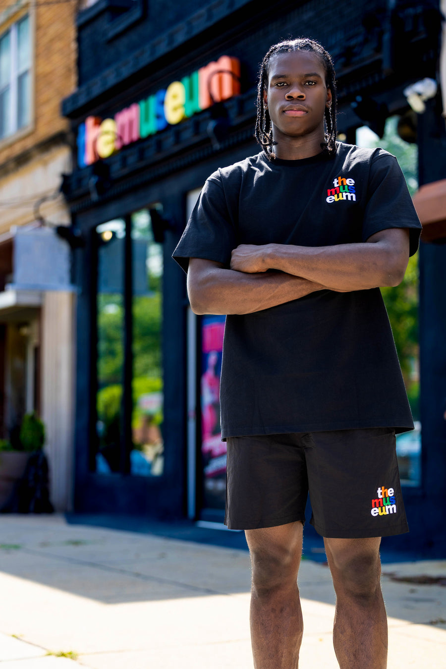 Black Multi-Color Logo T Shirt