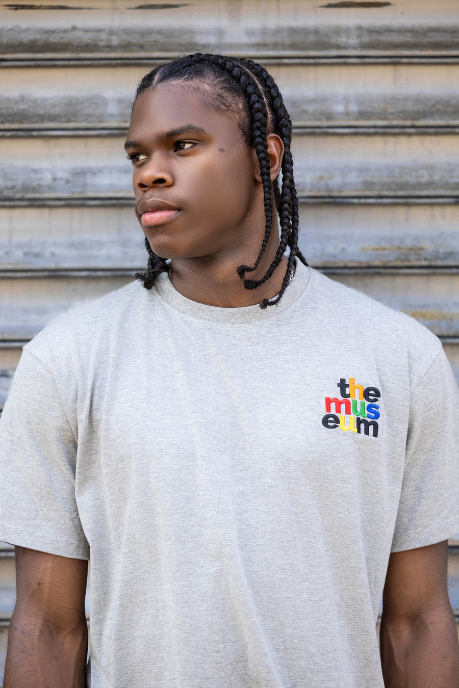 Grey Multi - Color Logo T-Shirt